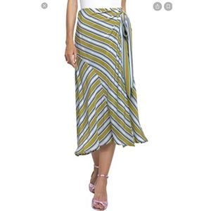 ASTR The Label Wrapped Maxi Skirt striped